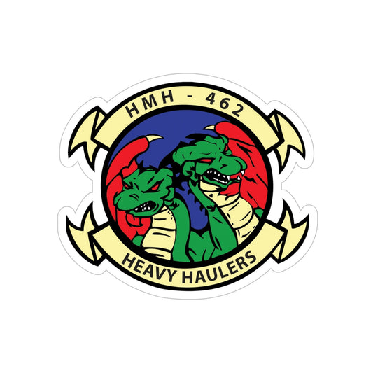 HMH 462 Heavy Haulers (USMC) Transparent STICKER Die-Cut Vinyl Decal-6 Inch-The Sticker Space