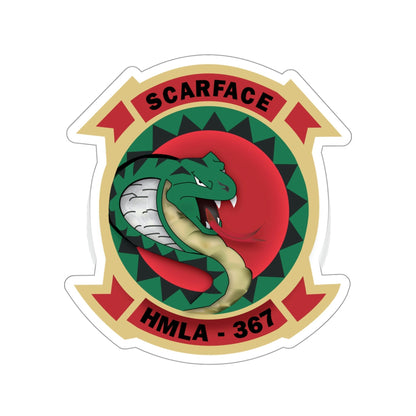 HMLA 367 Scarface (USMC) STICKER Vinyl Die-Cut Decal-4 Inch-The Sticker Space