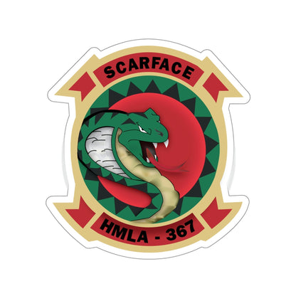 HMLA 367 Scarface (USMC) STICKER Vinyl Die-Cut Decal-5 Inch-The Sticker Space