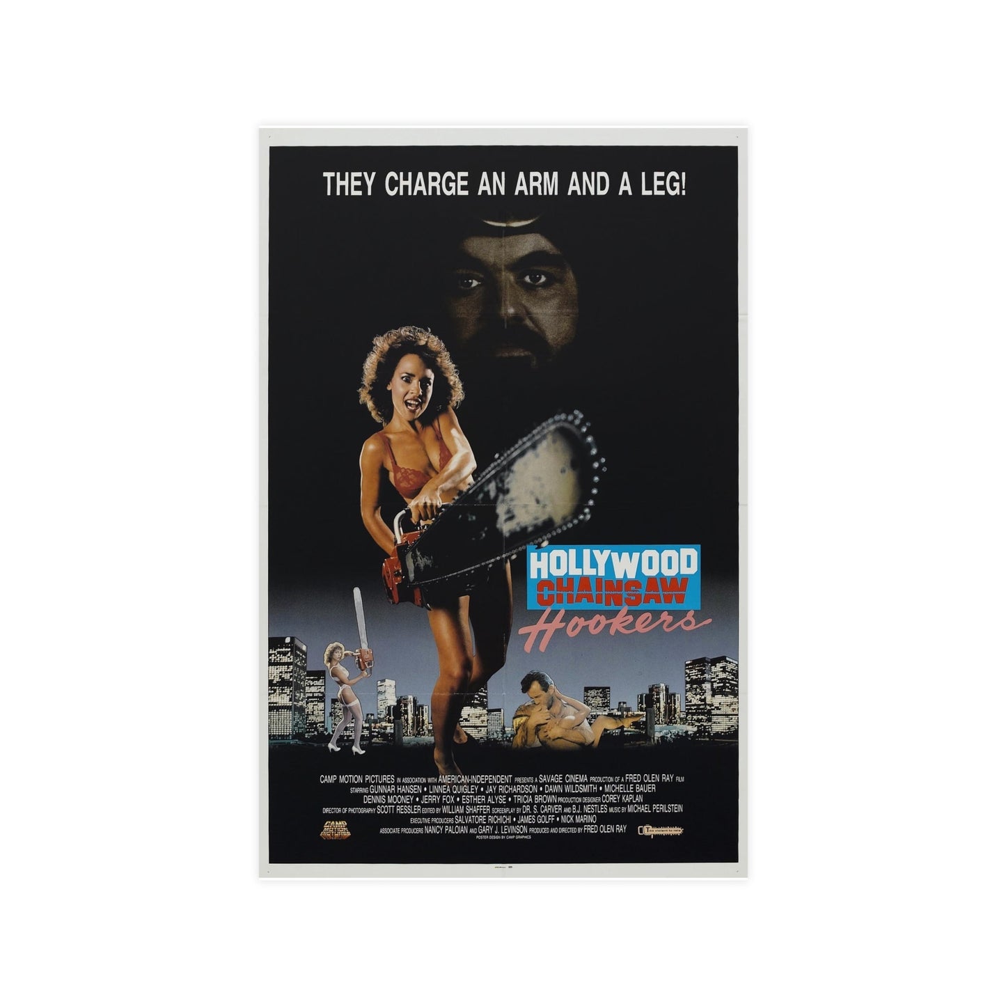 HOLLYWOOD CHAINSAW HOOKERS 1988 - Paper Movie Poster-11″ x 17″ (Vertical)-The Sticker Space