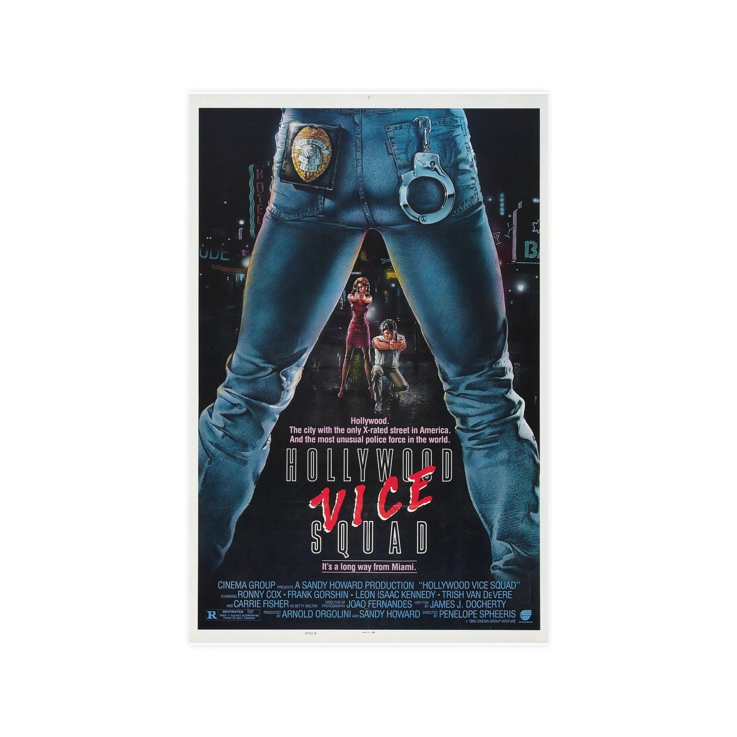 HOLLYWOOD VICE SQUAD 1986 - Paper Movie Poster-11″ x 17″ (Vertical)-The Sticker Space