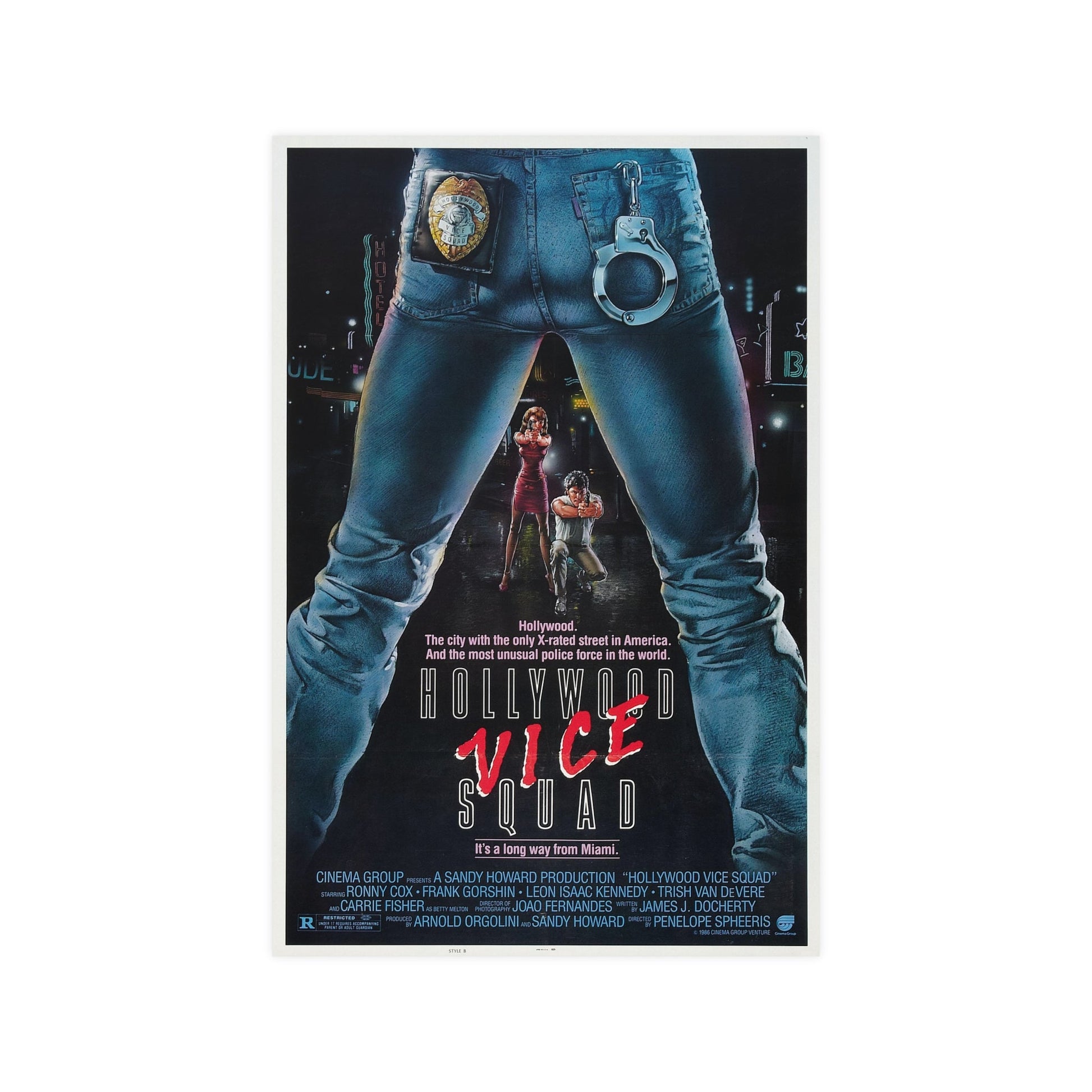 HOLLYWOOD VICE SQUAD 1986 - Paper Movie Poster-12″ x 18″ (Vertical)-The Sticker Space