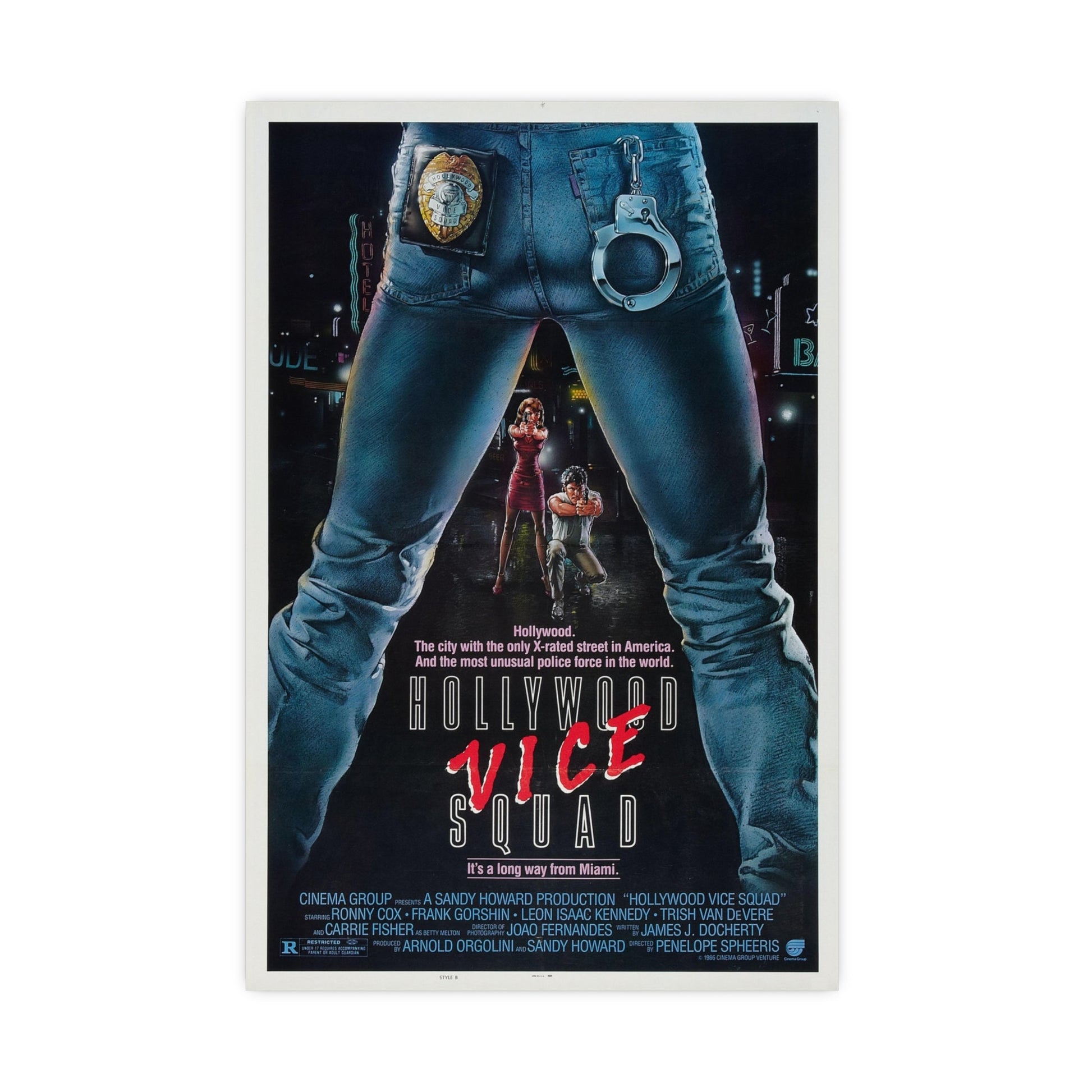 HOLLYWOOD VICE SQUAD 1986 - Paper Movie Poster-16″ x 24″ (Vertical)-The Sticker Space