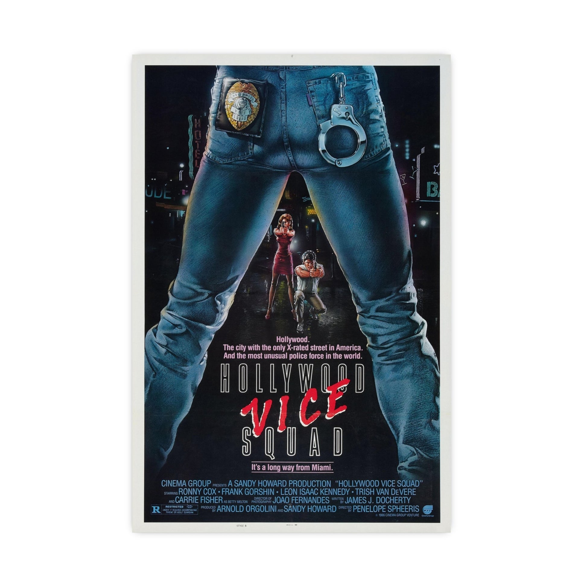 HOLLYWOOD VICE SQUAD 1986 - Paper Movie Poster-20″ x 30″ (Vertical)-The Sticker Space