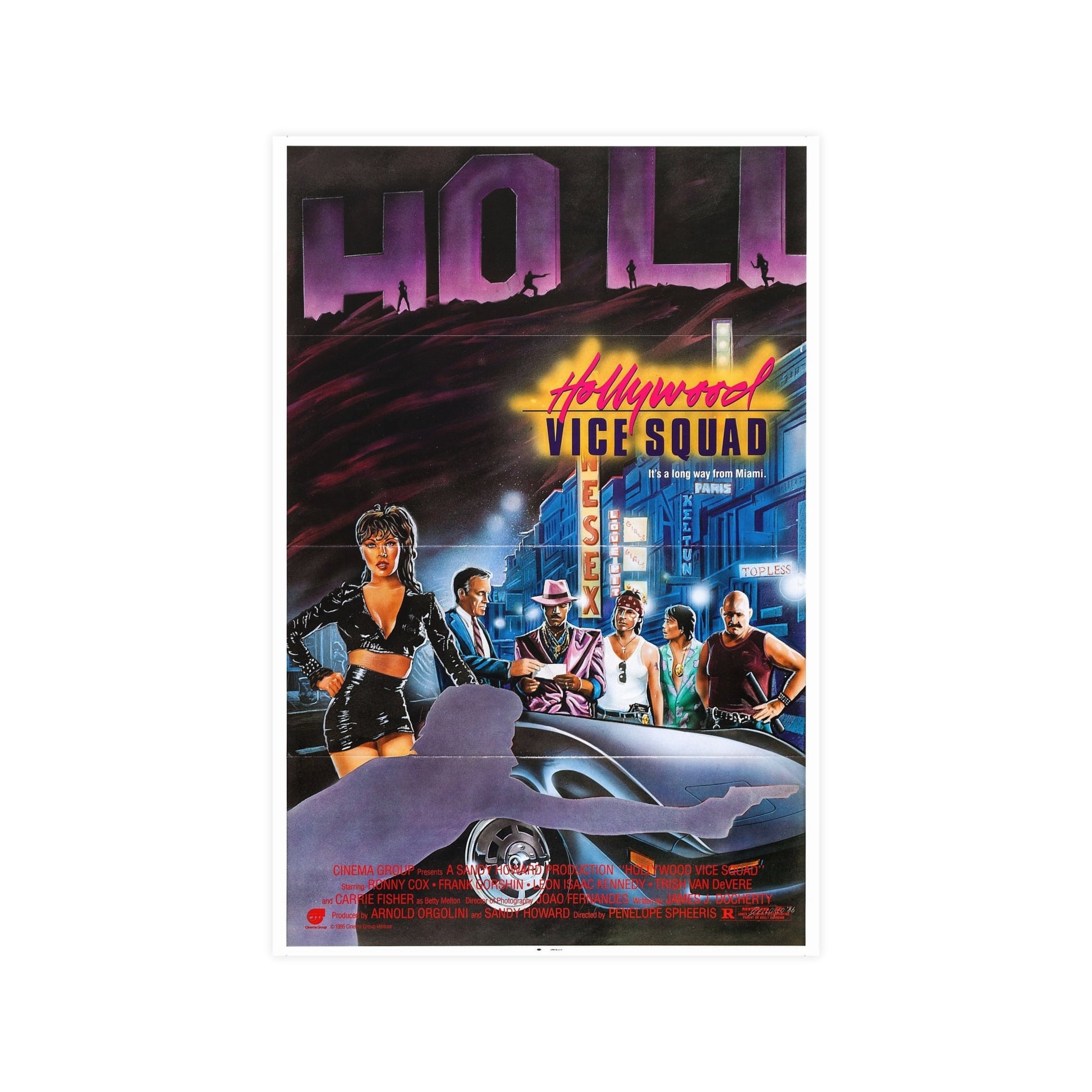 HOLLYWOOD VICE SQUAD (3) 1986 - Paper Movie Poster-12″ x 18″ (Vertical)-The Sticker Space