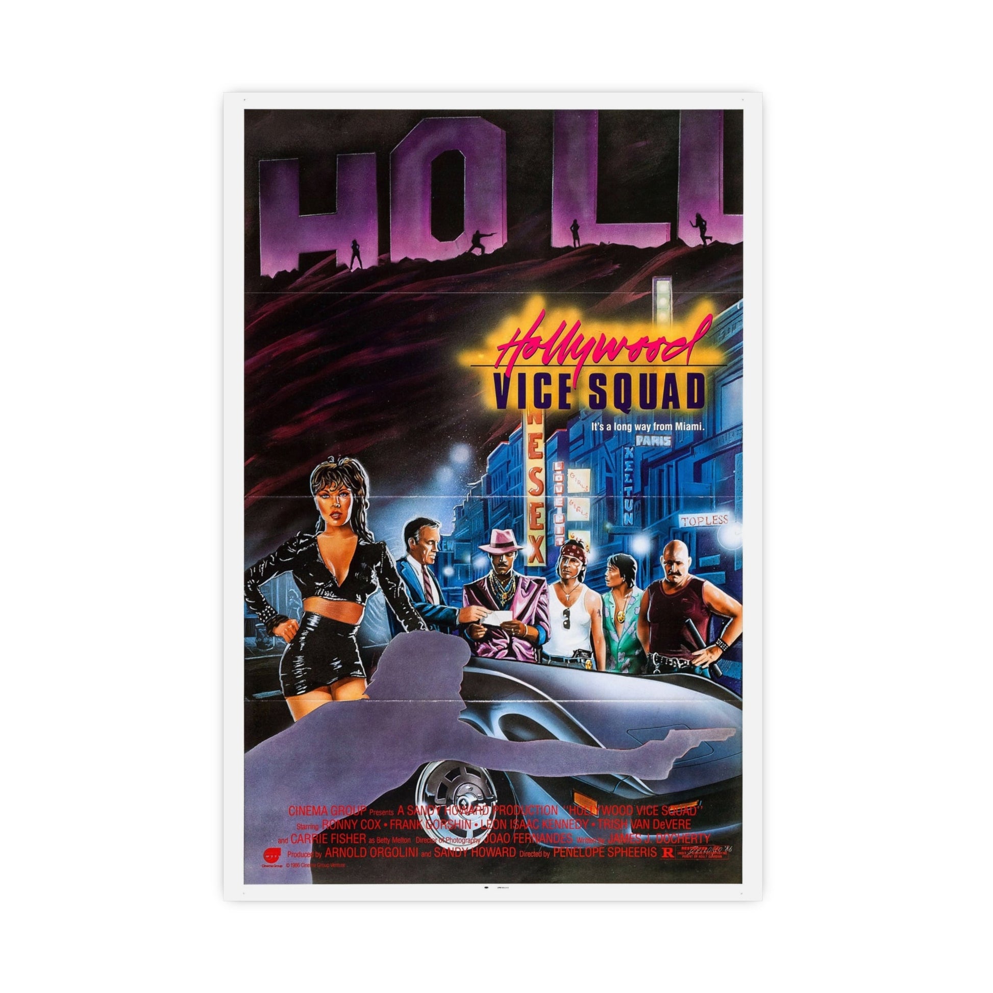 HOLLYWOOD VICE SQUAD (3) 1986 - Paper Movie Poster-16″ x 24″ (Vertical)-The Sticker Space