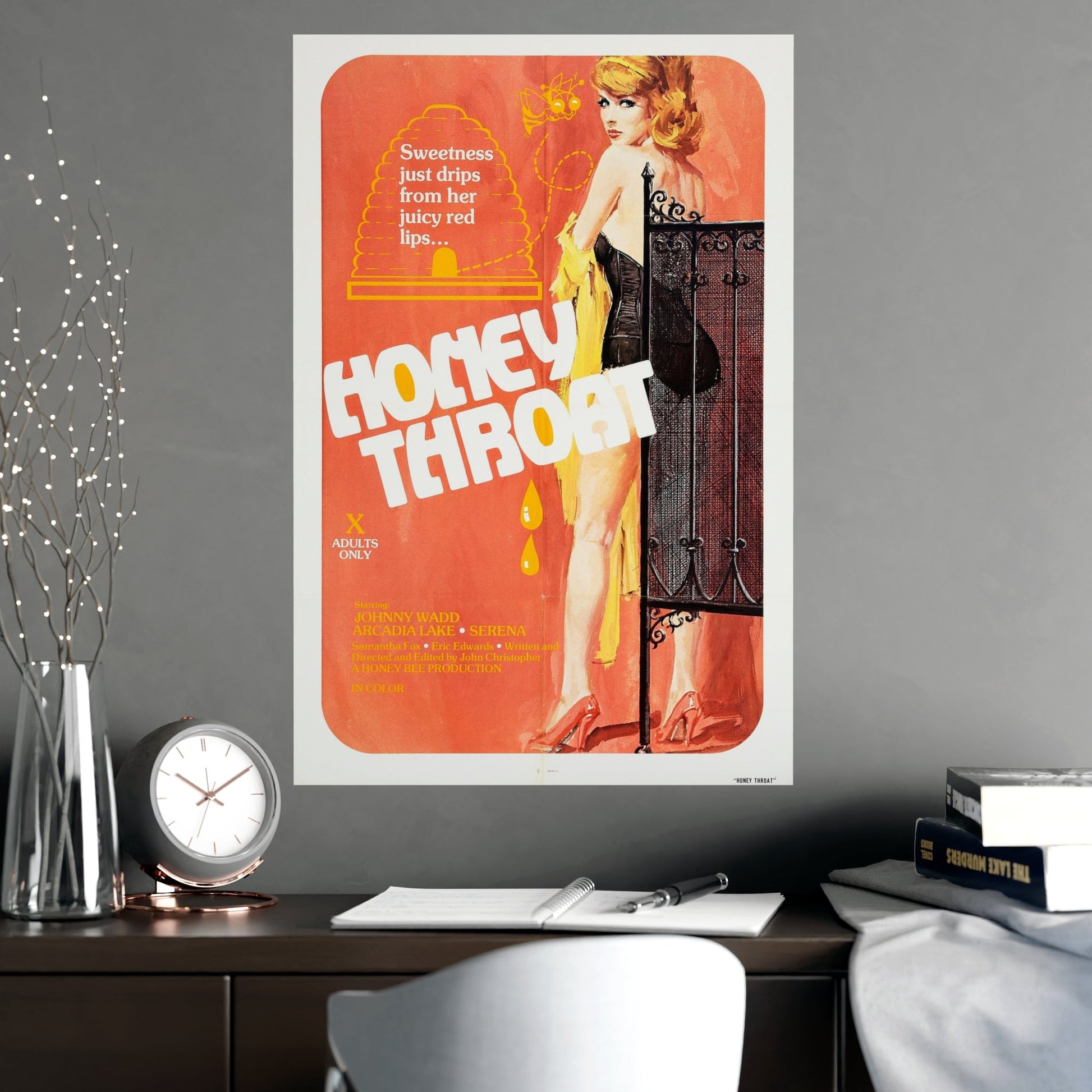 HONEY THROAT 1980 - Paper Movie Poster-The Sticker Space