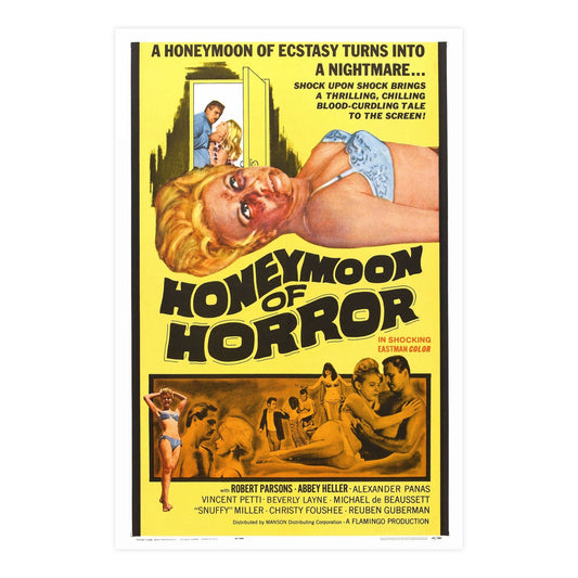 HONEYMOON OF HORROR 1964 - Paper Movie Poster-24″ x 36″ (Vertical)-The Sticker Space