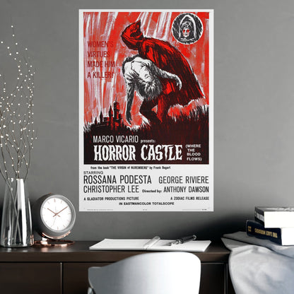 HORROR CASTLE (THE VIRGIN OF NUREMBERG) 1963 - Paper Movie Poster-The Sticker Space
