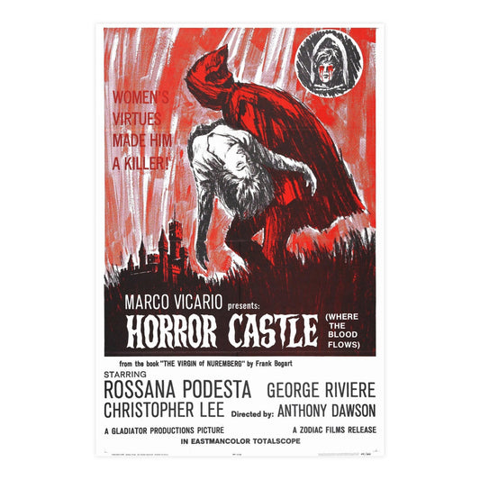 HORROR CASTLE (THE VIRGIN OF NUREMBERG) 1963 - Paper Movie Poster-24″ x 36″ (Vertical)-The Sticker Space
