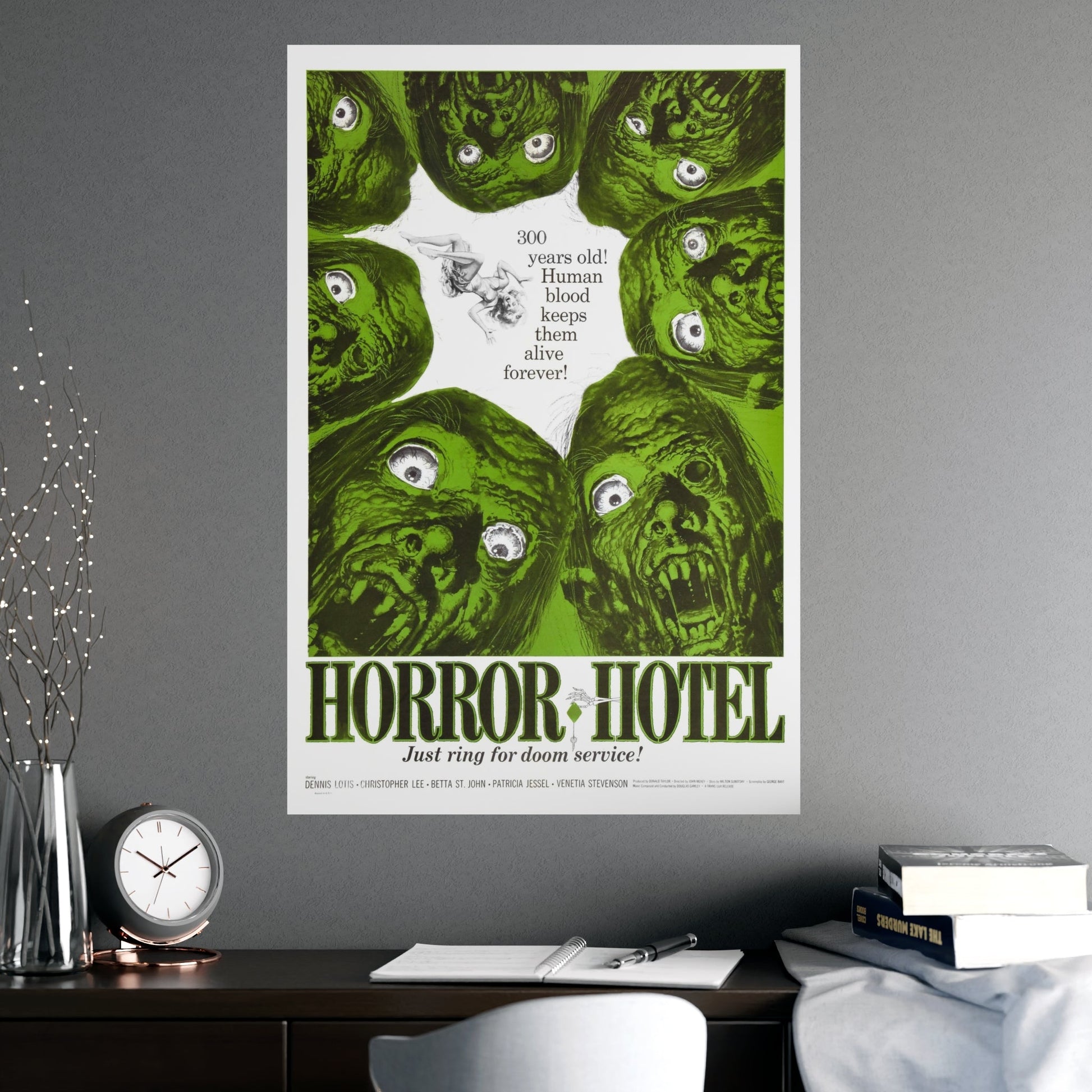 HORROR HOTEL 1960 - Paper Movie Poster-The Sticker Space