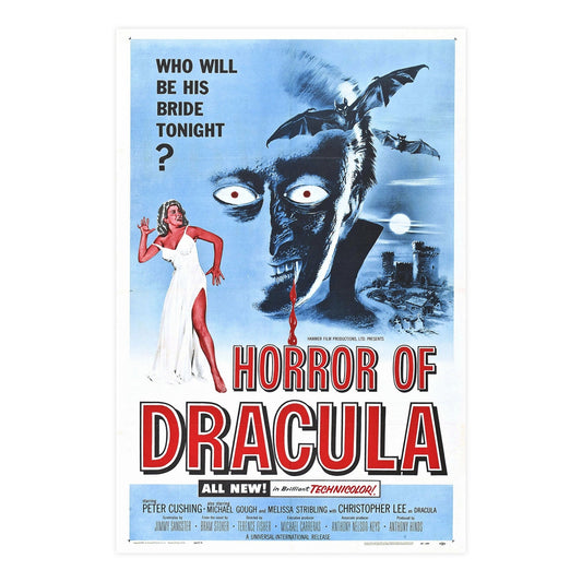 HORROR OF DRACULA 1958 - Paper Movie Poster-24″ x 36″ (Vertical)-The Sticker Space