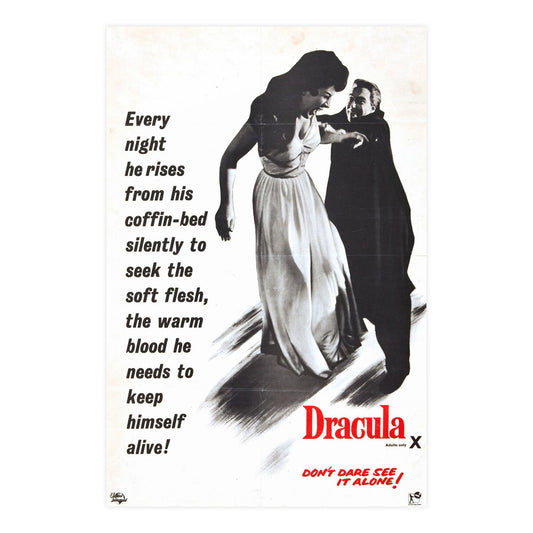 HORROR OF DRACULA (3) 1958 - Paper Movie Poster-24″ x 36″ (Vertical)-The Sticker Space
