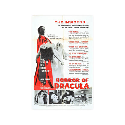 HORROR OF DRACULA (4) 1958 - Paper Movie Poster-11″ x 17″ (Vertical)-The Sticker Space
