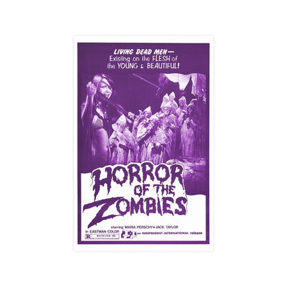 HORROR OF THE ZOMBIES (THE GHOST GALLEON) 1974 - Paper Movie Poster-11″ x 17″ (Vertical)-The Sticker Space