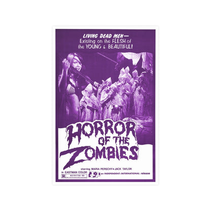 HORROR OF THE ZOMBIES (THE GHOST GALLEON) 1974 - Paper Movie Poster-12″ x 18″ (Vertical)-The Sticker Space