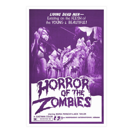 HORROR OF THE ZOMBIES (THE GHOST GALLEON) 1974 - Paper Movie Poster-24″ x 36″ (Vertical)-The Sticker Space