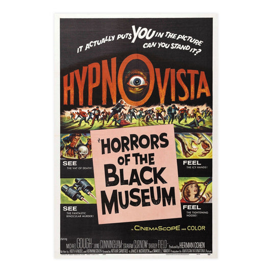 HORRORS OF THE BLACK MUSEUM 1959 - Paper Movie Poster-24″ x 36″ (Vertical)-The Sticker Space