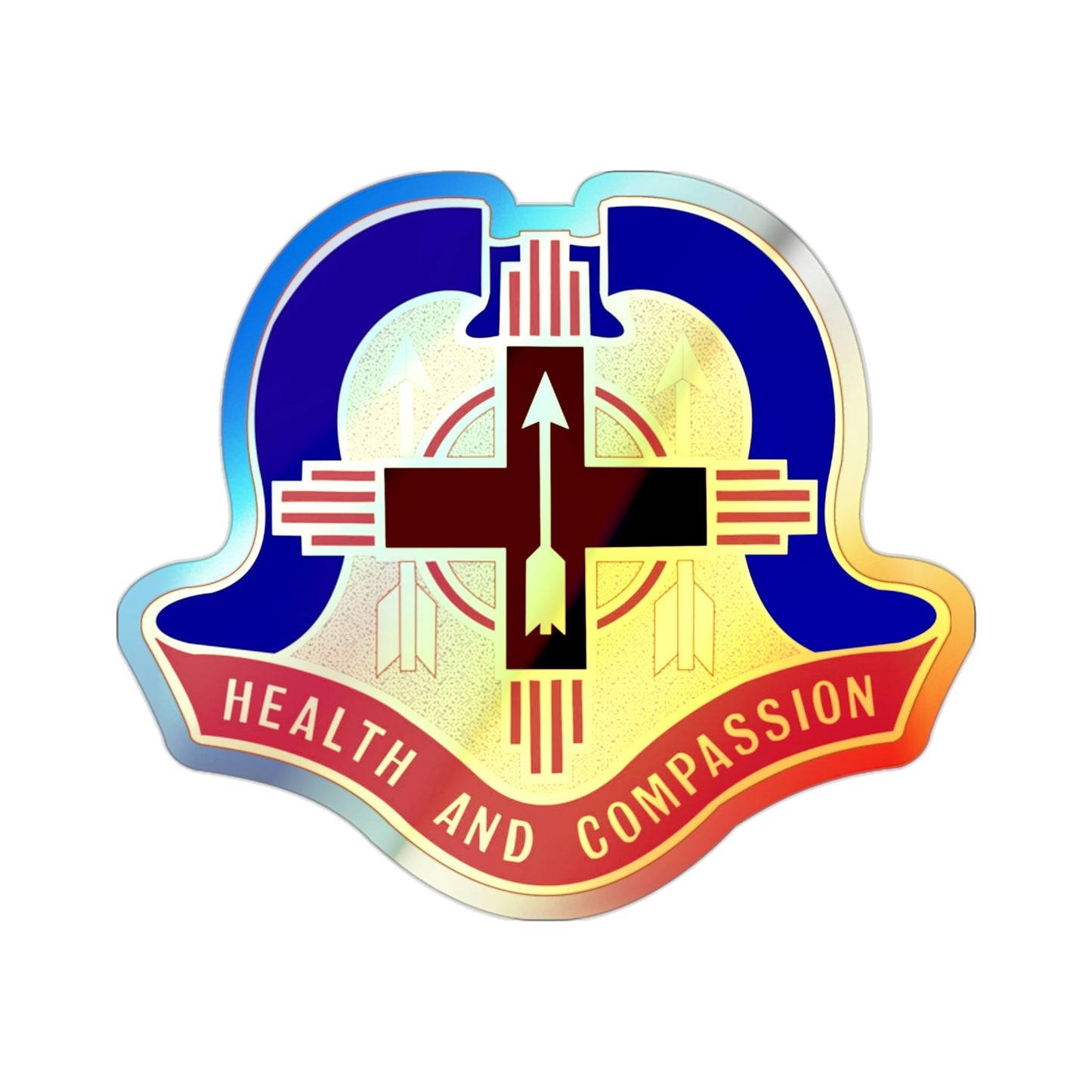 Hospital Sandia Base (U.S. Army) Holographic STICKER Die-Cut Vinyl Decal-2 Inch-The Sticker Space