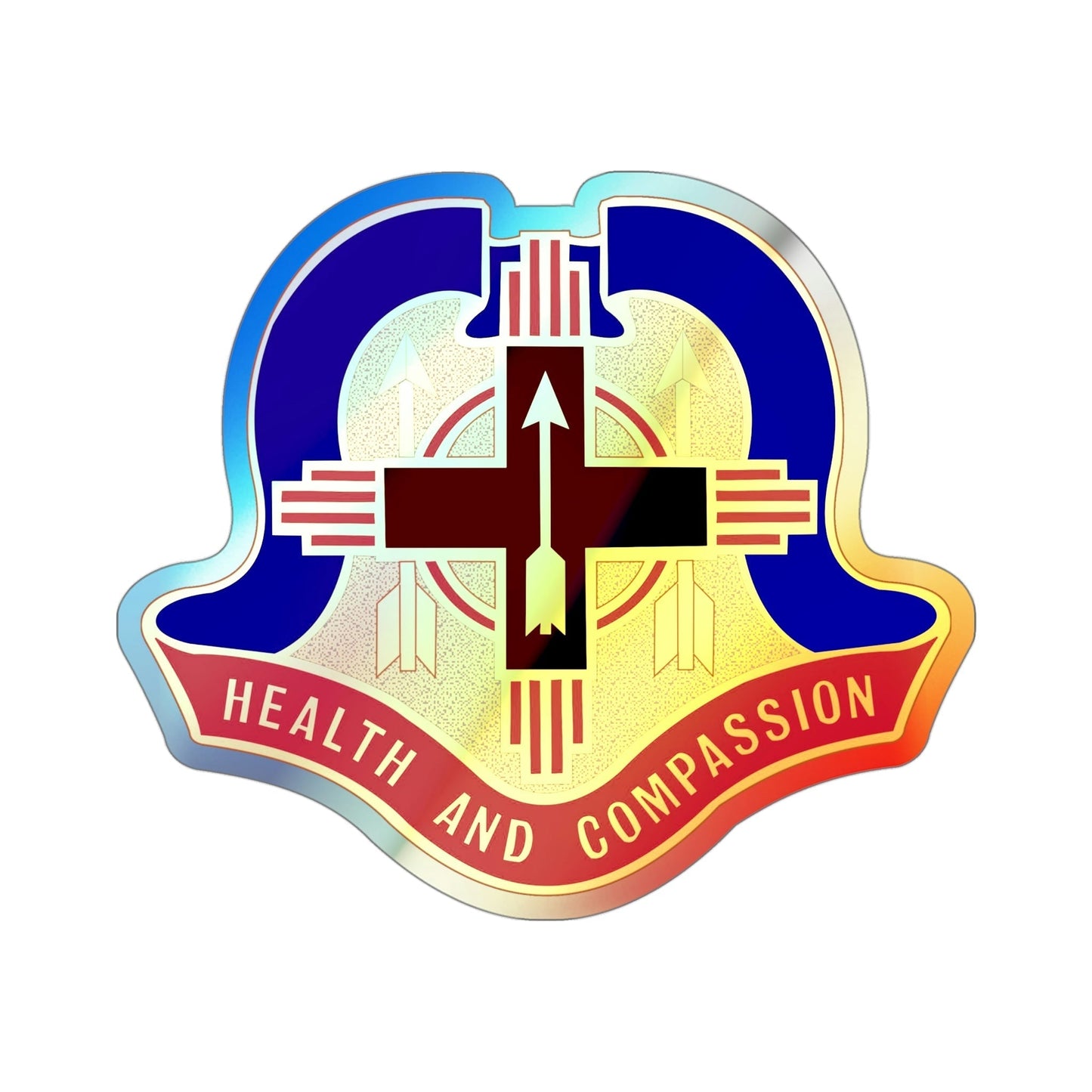 Hospital Sandia Base (U.S. Army) Holographic STICKER Die-Cut Vinyl Decal-4 Inch-The Sticker Space