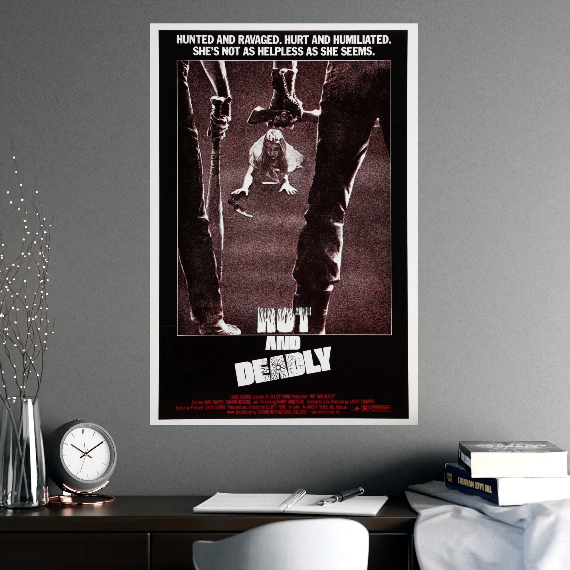 HOT AND DEADLY 1982 - Paper Movie Poster-The Sticker Space
