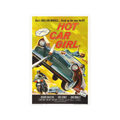HOT CAR GIRL 1958 - Paper Movie Poster-12″ x 18″ (Vertical)-The Sticker Space