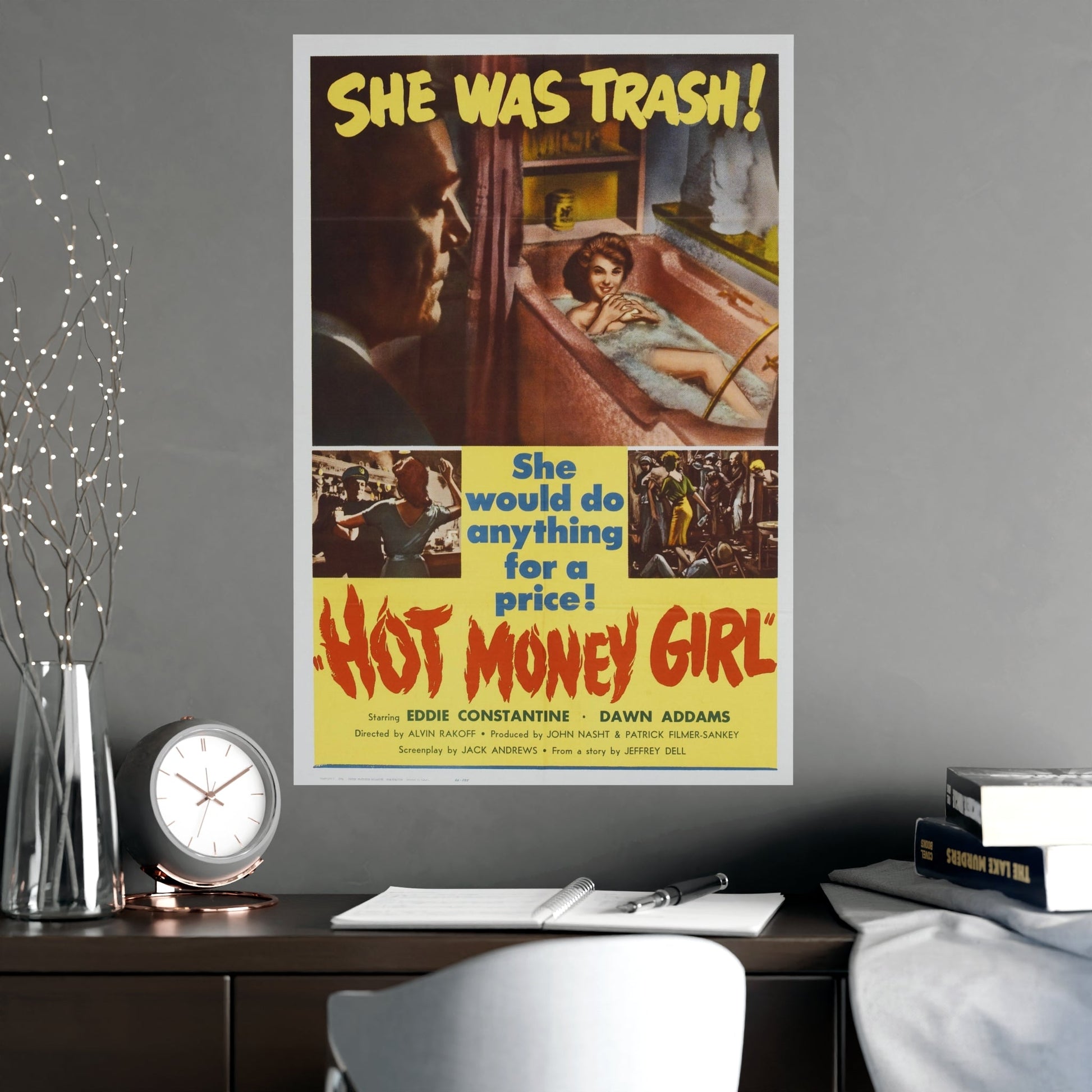 HOT MONEY GIRL 1959 - Paper Movie Poster-The Sticker Space