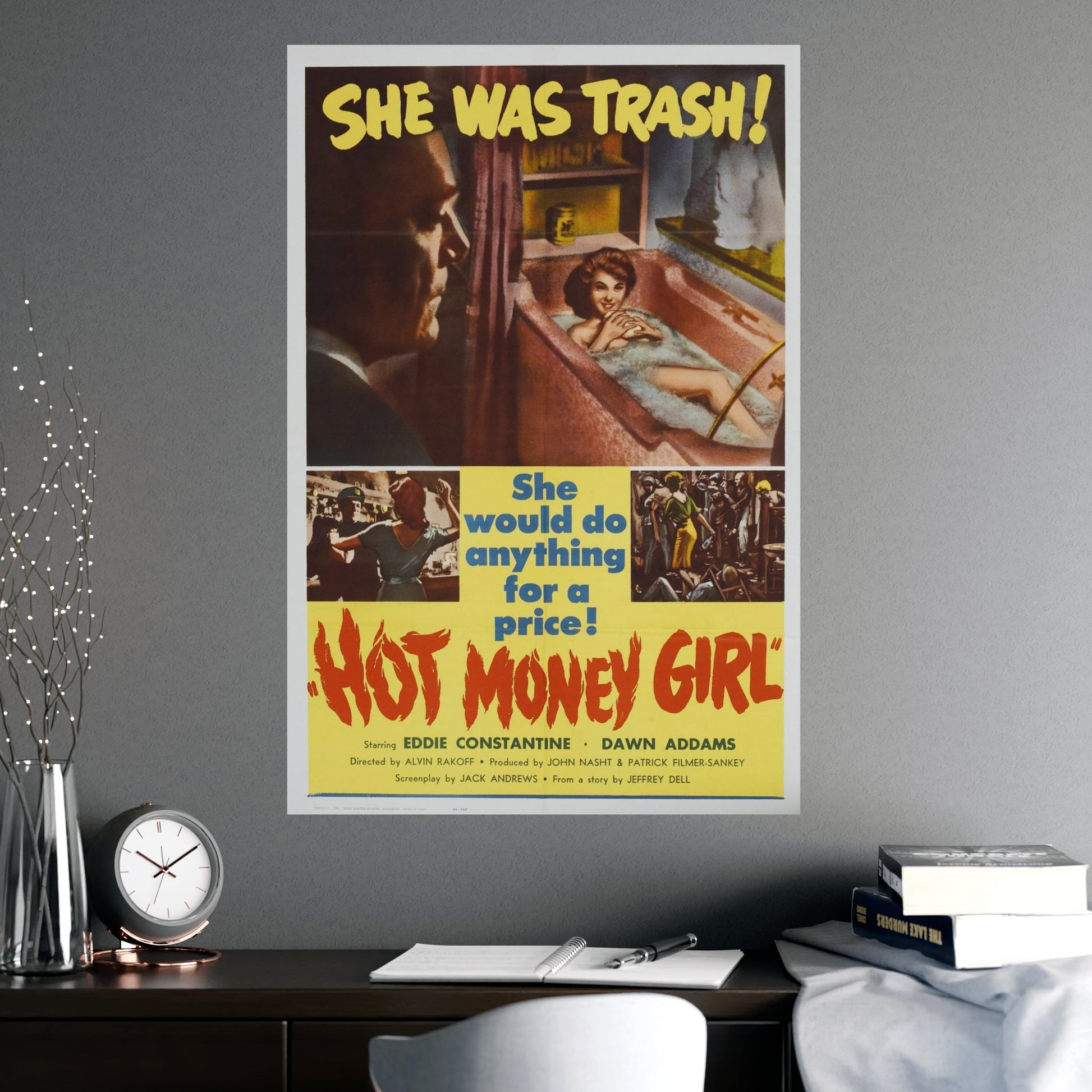 HOT MONEY GIRL 1959 - Paper Movie Poster-The Sticker Space
