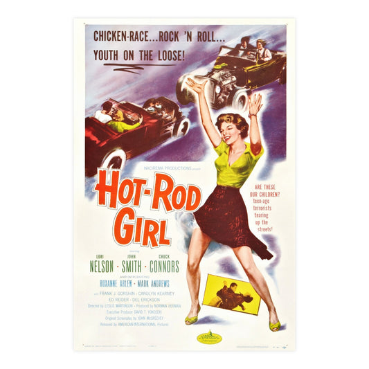 HOT ROD GIRL 1956 - Paper Movie Poster-24″ x 36″ (Vertical)-The Sticker Space