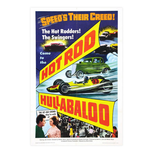 HOT ROD HULLABALOO 1966 - Paper Movie Poster-24″ x 36″ (Vertical)-The Sticker Space