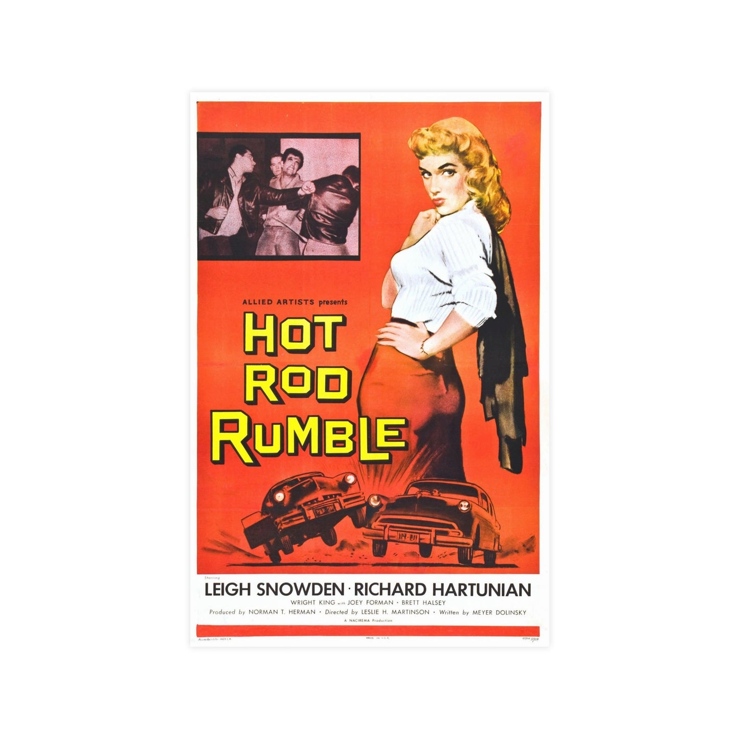 HOT ROD RUMBLE 1957 - Paper Movie Poster-11″ x 17″ (Vertical)-The Sticker Space