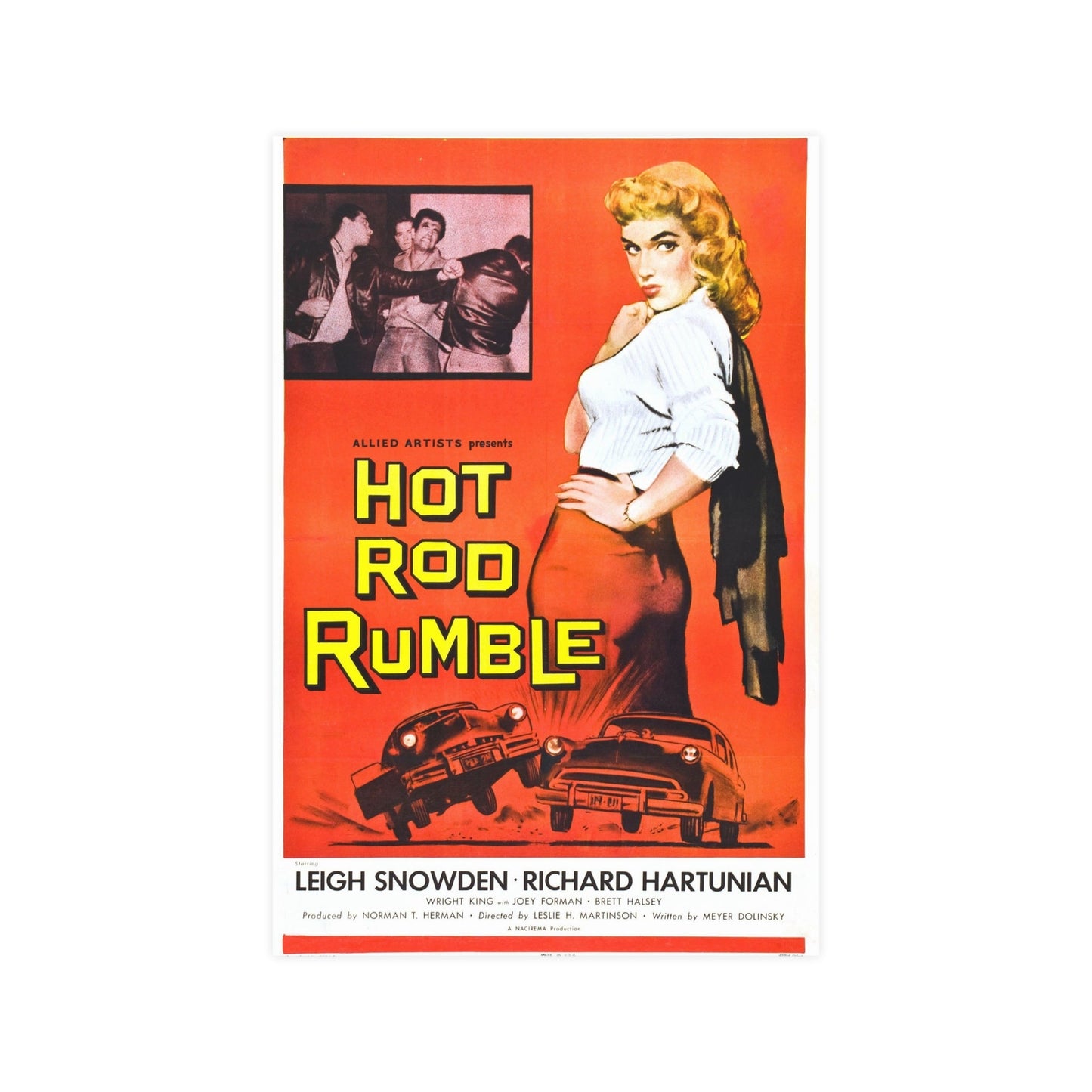 HOT ROD RUMBLE 1957 - Paper Movie Poster-12″ x 18″ (Vertical)-The Sticker Space