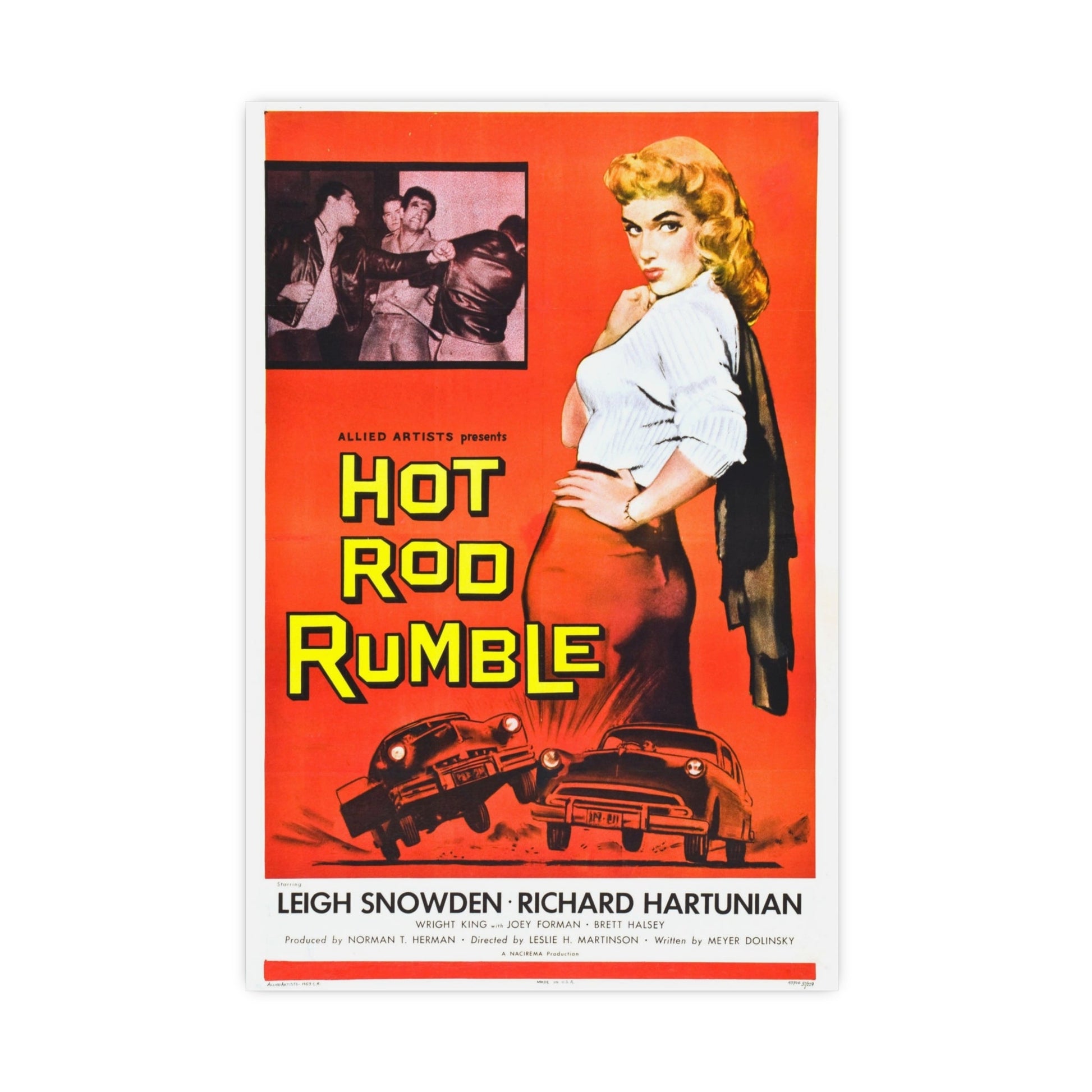 HOT ROD RUMBLE 1957 - Paper Movie Poster-16″ x 24″ (Vertical)-The Sticker Space