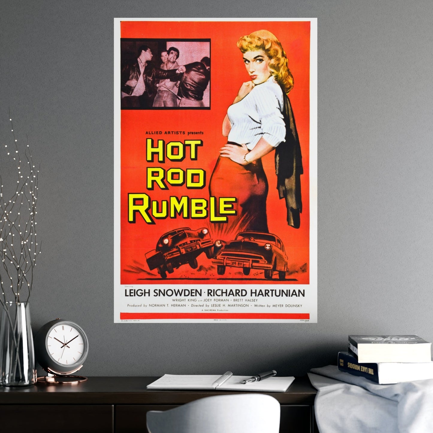 HOT ROD RUMBLE 1957 - Paper Movie Poster-The Sticker Space
