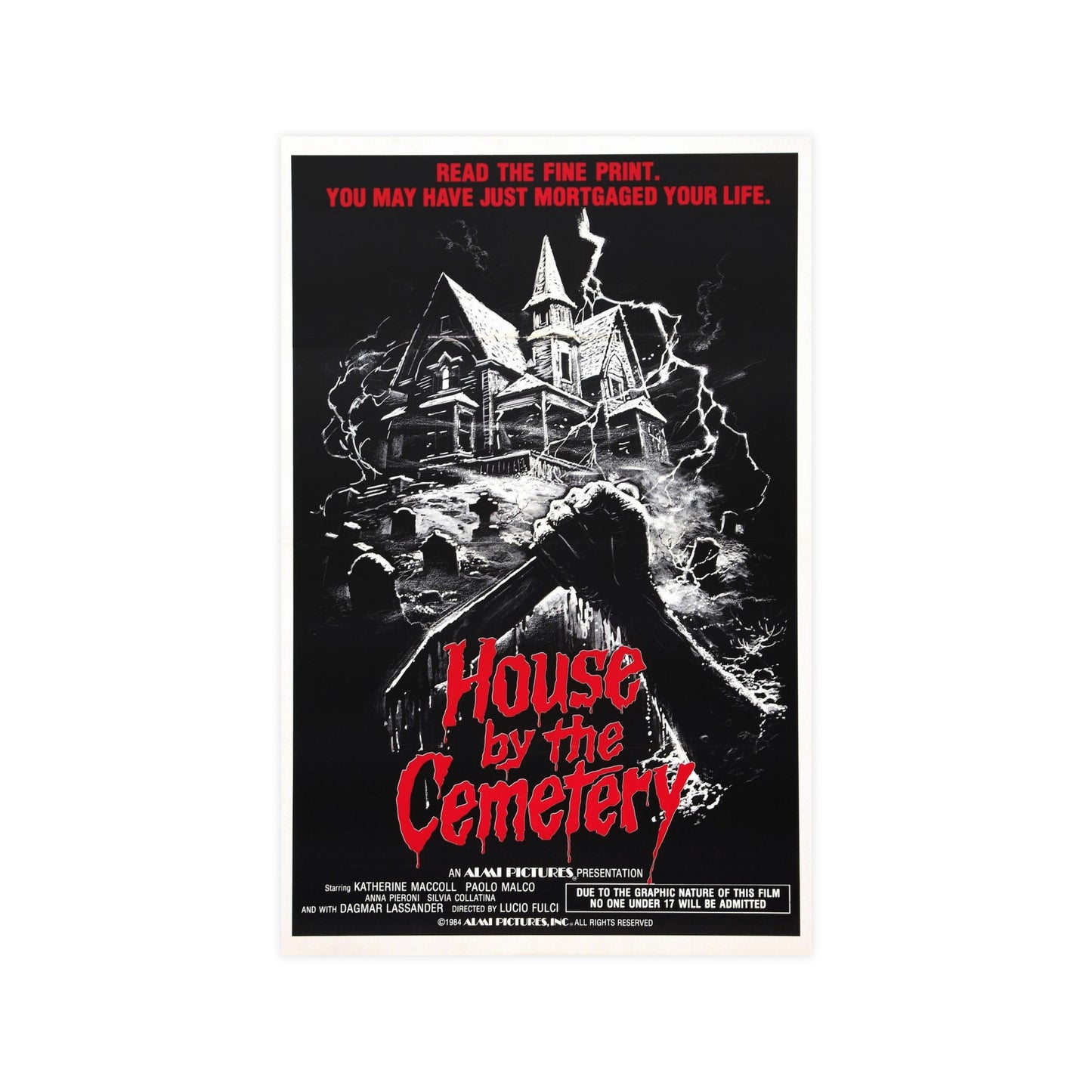 HOUSE BY THE CEMETERY 1981 - Paper Movie Poster-11″ x 17″ (Vertical)-The Sticker Space