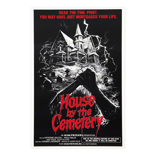 HOUSE BY THE CEMETERY 1981 - Paper Movie Poster