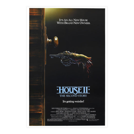 HOUSE II 1987 - Paper Movie Poster