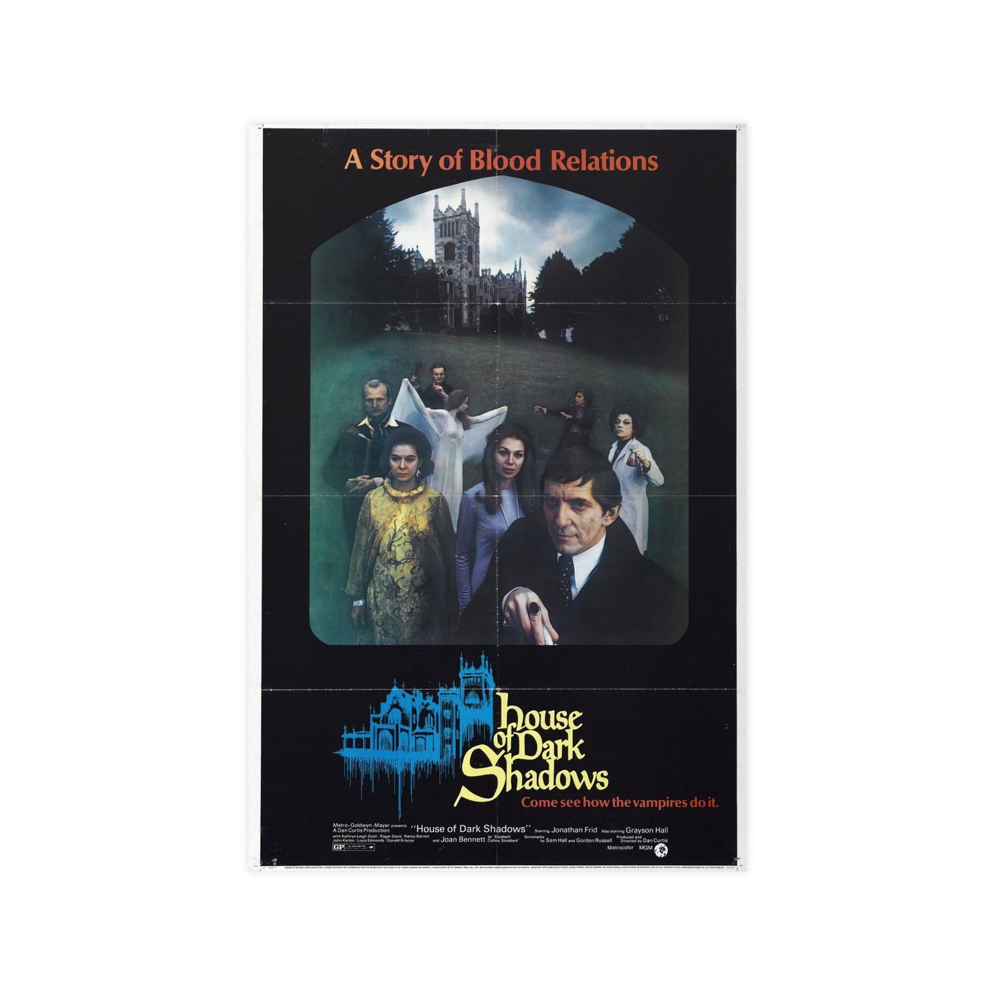 HOUSE OF DARK SHADOWS (3) 1970 - Paper Movie Poster-12″ x 18″ (Vertical)-The Sticker Space
