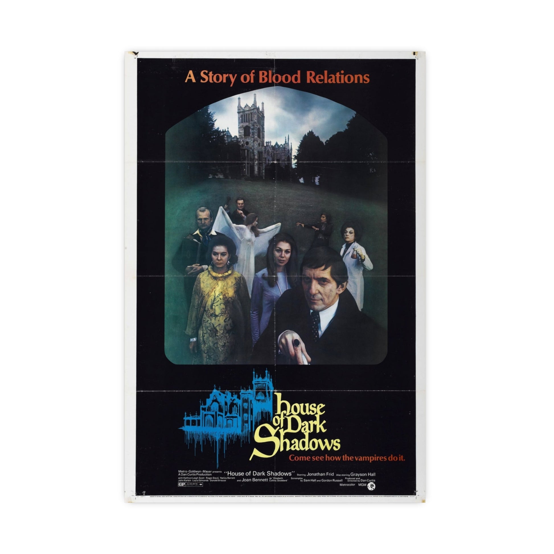 HOUSE OF DARK SHADOWS (3) 1970 - Paper Movie Poster-16″ x 24″ (Vertical)-The Sticker Space