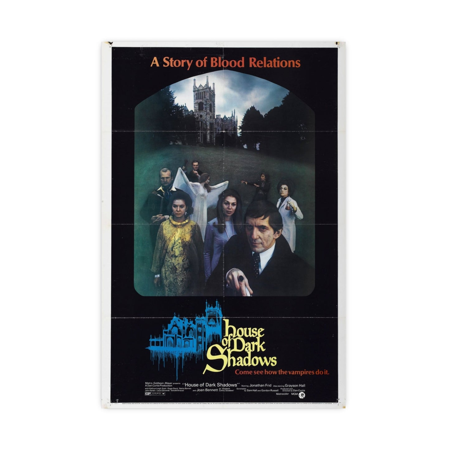 HOUSE OF DARK SHADOWS (3) 1970 - Paper Movie Poster-20″ x 30″ (Vertical)-The Sticker Space