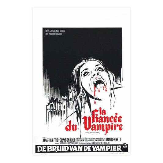 HOUSE OF DARK SHADOWS (BELGIAN) 1970 - Paper Movie Poster-24″ x 36″ (Vertical)-The Sticker Space