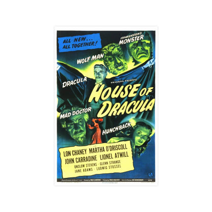 HOUSE OF DRACULA 1945 - Paper Movie Poster-11″ x 17″ (Vertical)-The Sticker Space