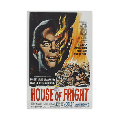 HOUSE OF FRIGHT (THE TWO FACES OF DR. JEKYLL) 1960 - Paper Movie Poster-16″ x 24″ (Vertical)-The Sticker Space