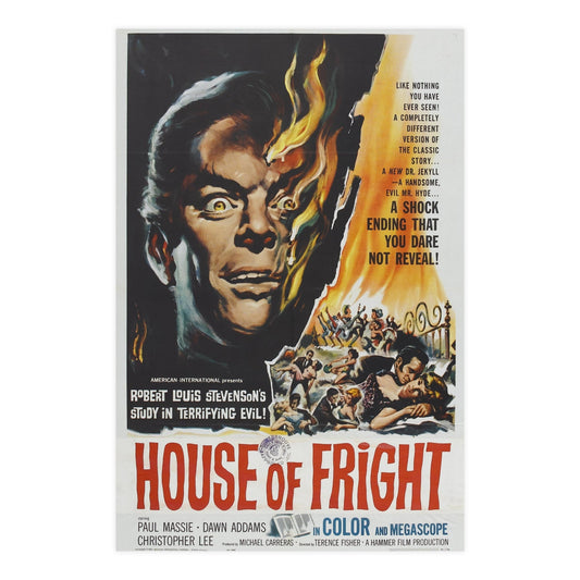 HOUSE OF FRIGHT (THE TWO FACES OF DR. JEKYLL) 1960 - Paper Movie Poster