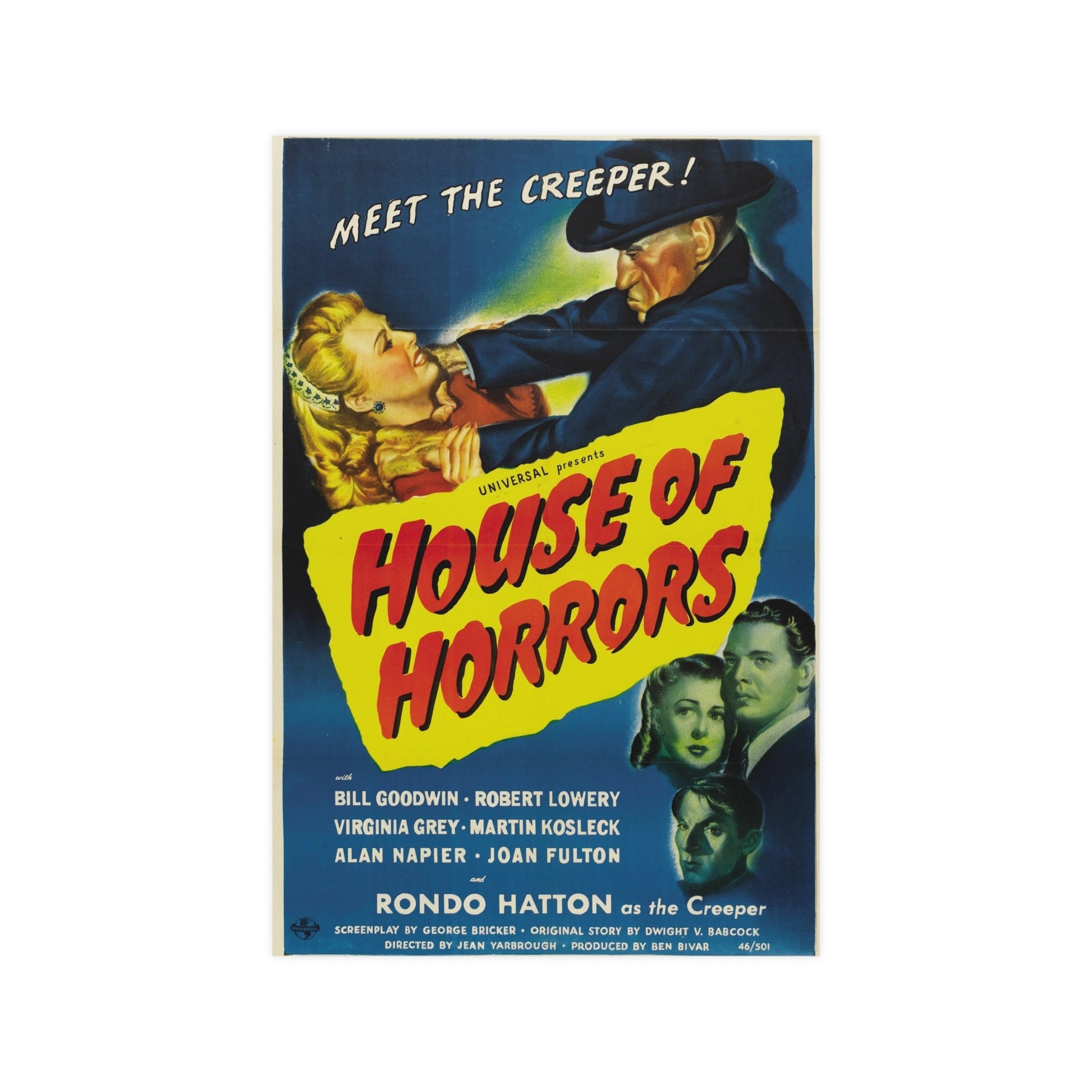 HOUSE OF HORRORS 1946 - Paper Movie Poster-12″ x 18″ (Vertical)-The Sticker Space