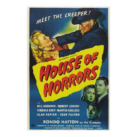 HOUSE OF HORRORS 1946 - Paper Movie Poster