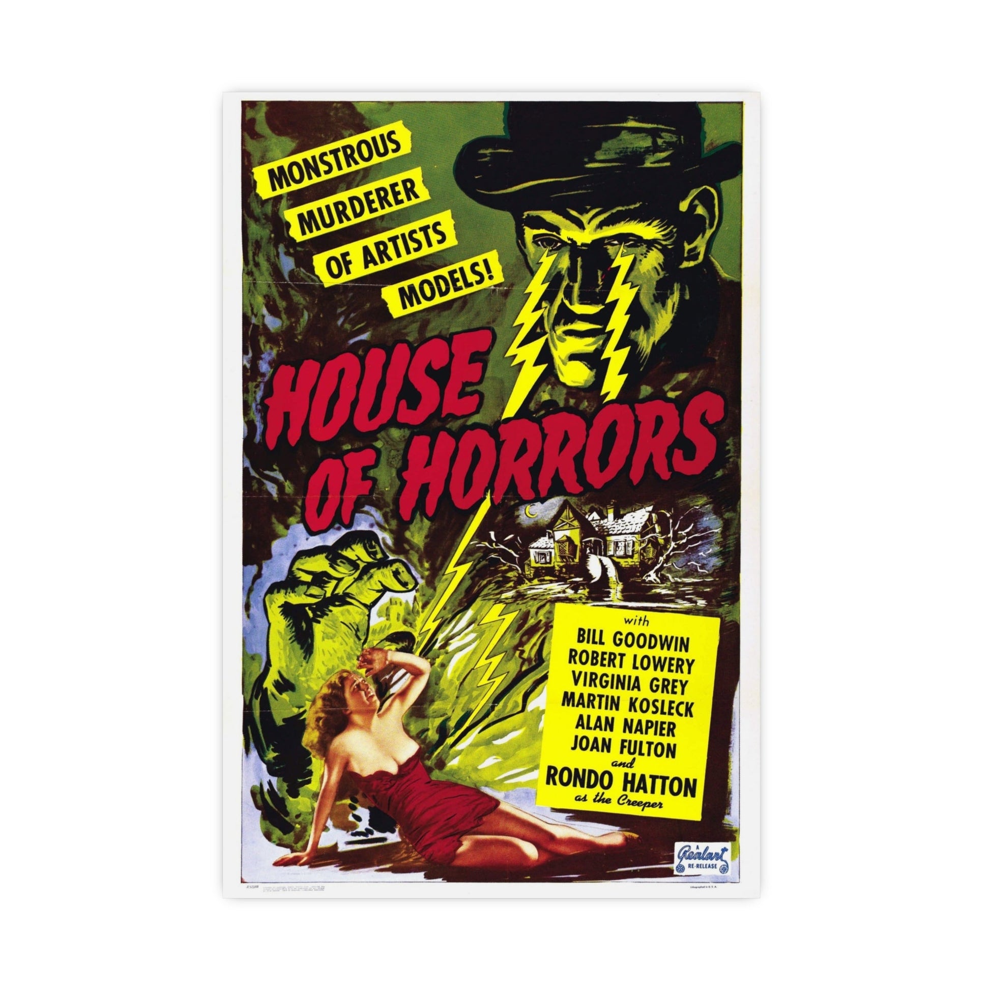 HOUSE OF HORRORS (2) 1946 - Paper Movie Poster-16″ x 24″ (Vertical)-The Sticker Space