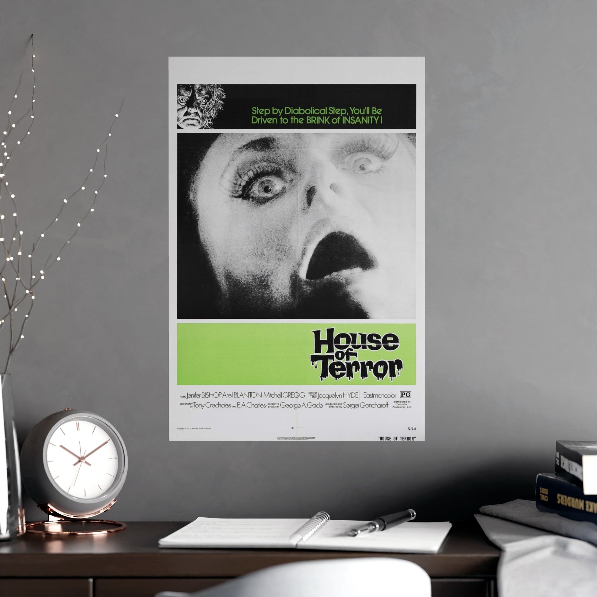 HOUSE OF TERROR 1973 - Paper Movie Poster-The Sticker Space