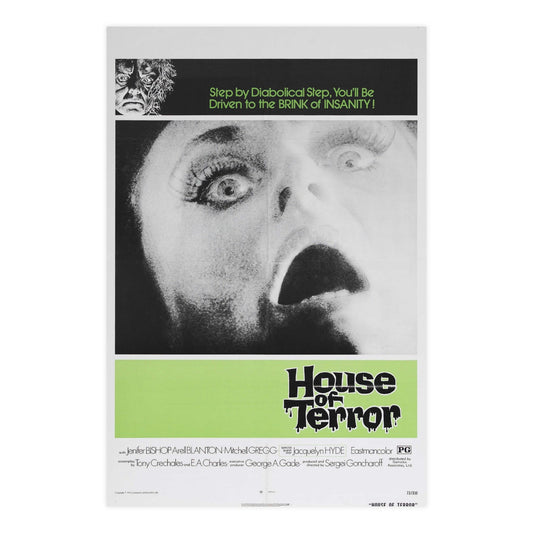 HOUSE OF TERROR 1973 - Paper Movie Poster