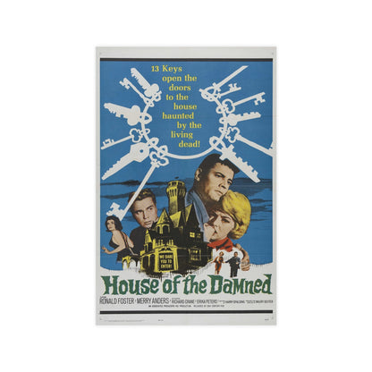 HOUSE OF THE DAMNED 1963 - Paper Movie Poster-11″ x 17″ (Vertical)-The Sticker Space
